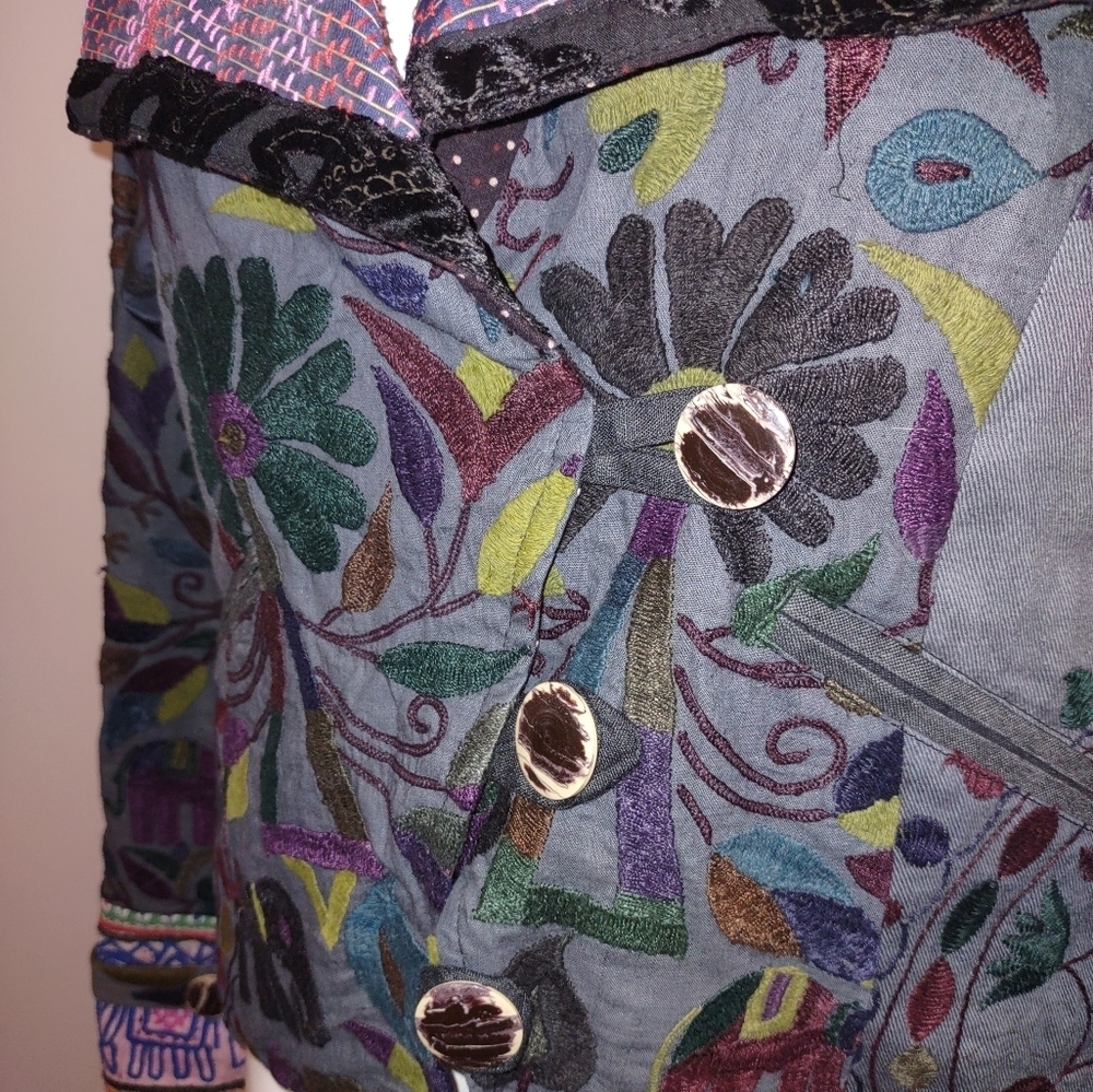 BOHO chic embellished jacket - Picture 3 of 12